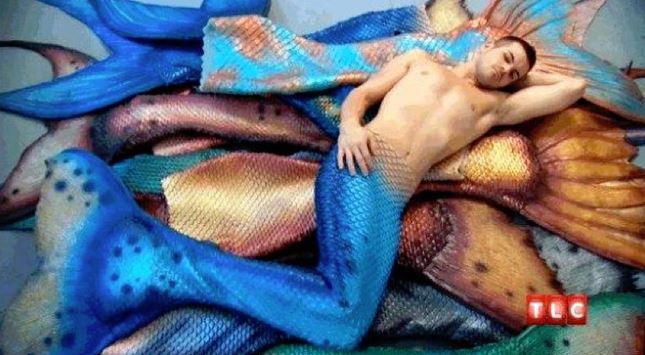 Mermaid Tails-Eric Ducharme has been collecting and wearing mermaid tails since he was 16 years old