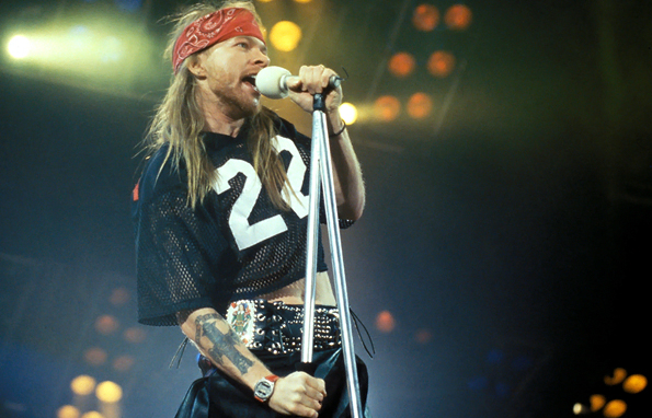 Axl Rose, went from lead singer of Guns N' Roses...