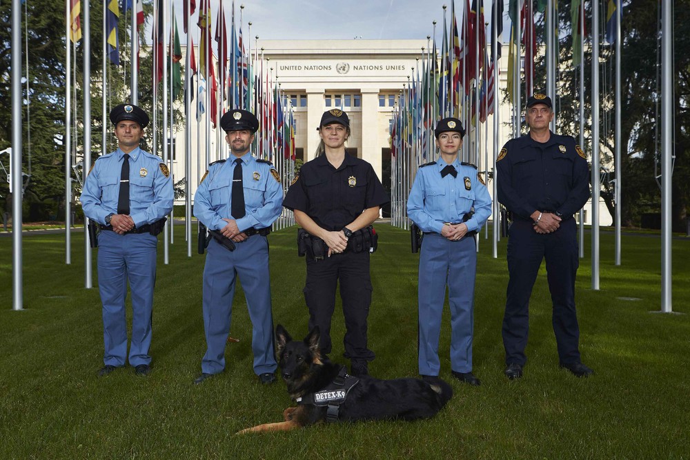 Members of the United Nations security forces