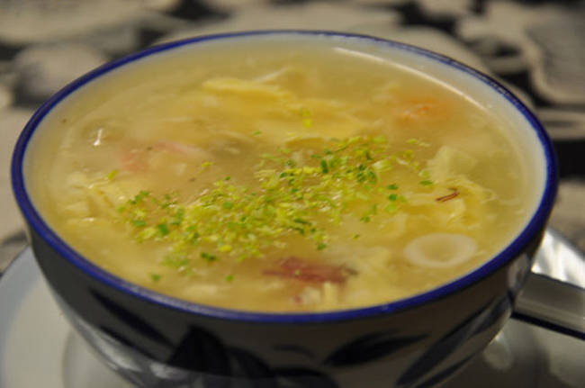 Bird's Nest Soup, Served in Southeast Asia, the nest is created using bird saliva