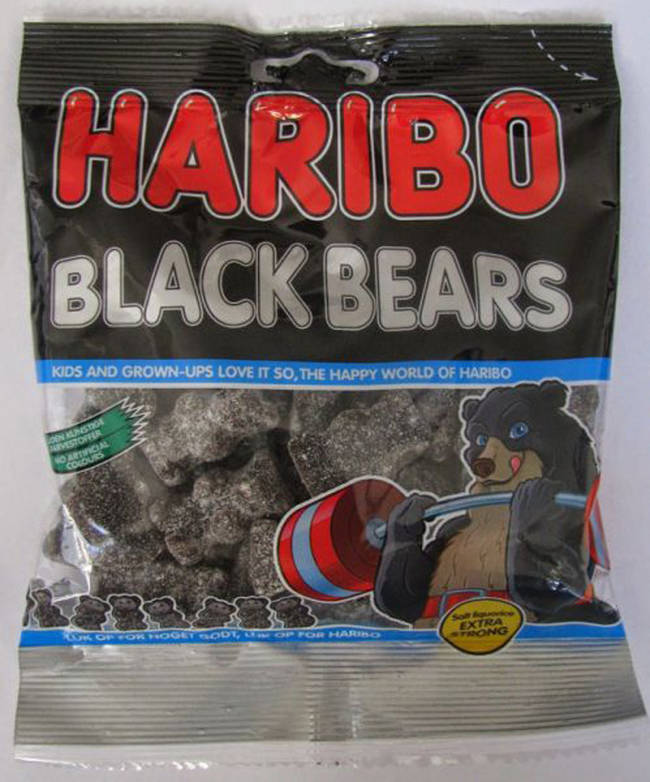 Salmiakki, Found in the Netherlands, Denmark, and Finland, these gummies are perfect for anyone who thinks black licorice doesn't have quite enough salt taste to it