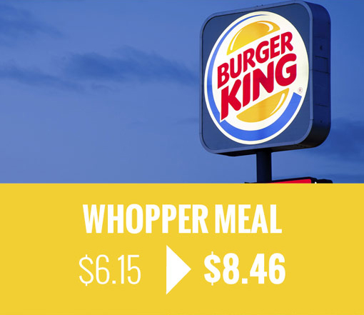Fast Food Prices After A 15 Dollar An Hour Minimum Wage Hike