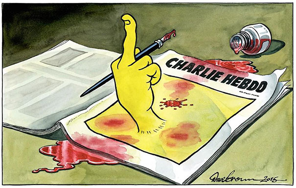 Cartoonists Honor The Victims Of The Charlie Hebdo Shooting