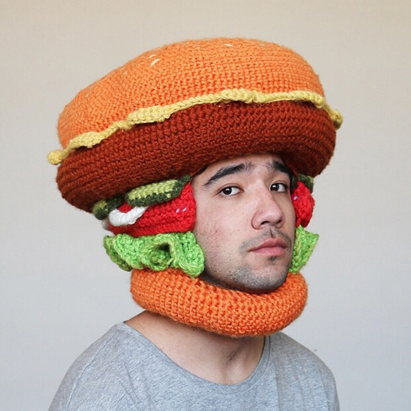 None Of Your Hats Are As Cool As These Crocheted Food Hat