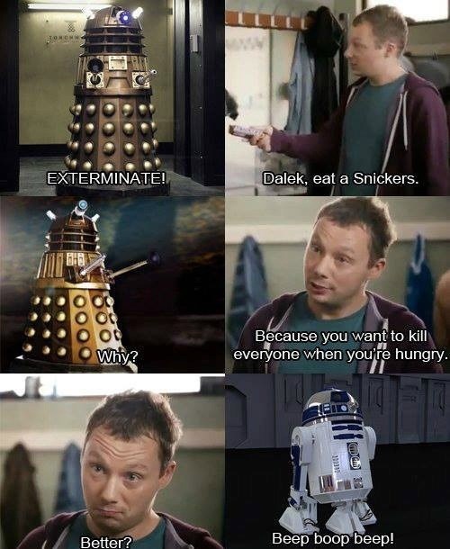 Dalek, Eat A Snickers