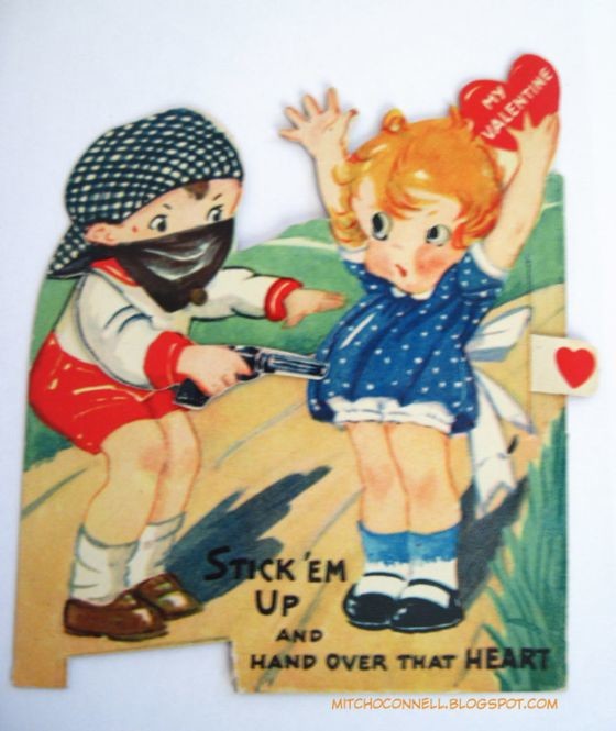 vintage valentines card - Stick'Em Up Hand Over That Heart And Mitchoconnell.Blogspot.Com