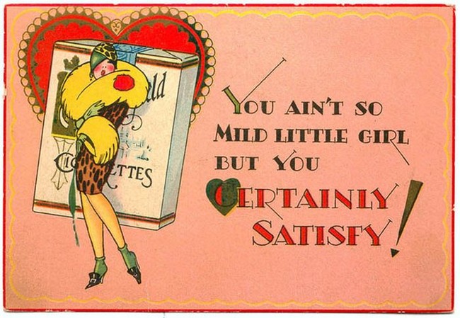 weird vintage valentines cards - Ettes You Ain'T So Mild Little Girl But You Certainly Satisfy!