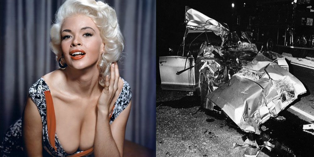 Jayne Mansfield died June 29, 1967 after her car crashed into the rear of a tractor-trailer
