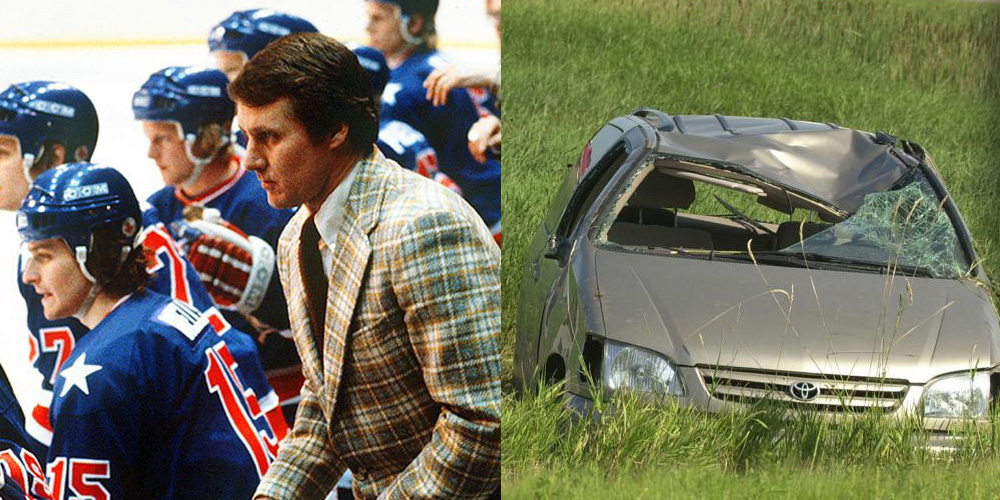 Herb Brooks died August 11, 2003 in a single car accident