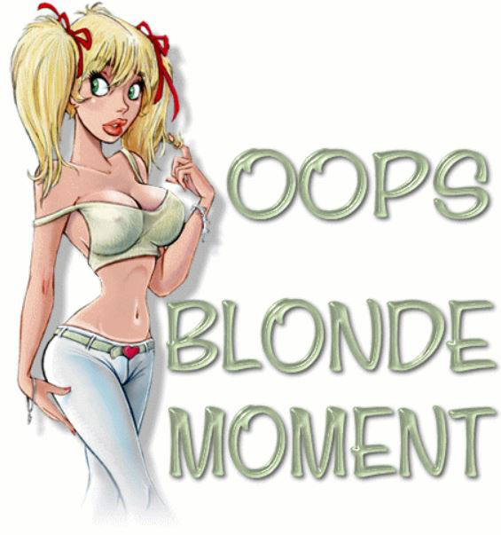 Hot Blonde Cartoon
