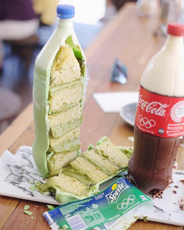 Cakes That Look Like Soft Drink Bottles