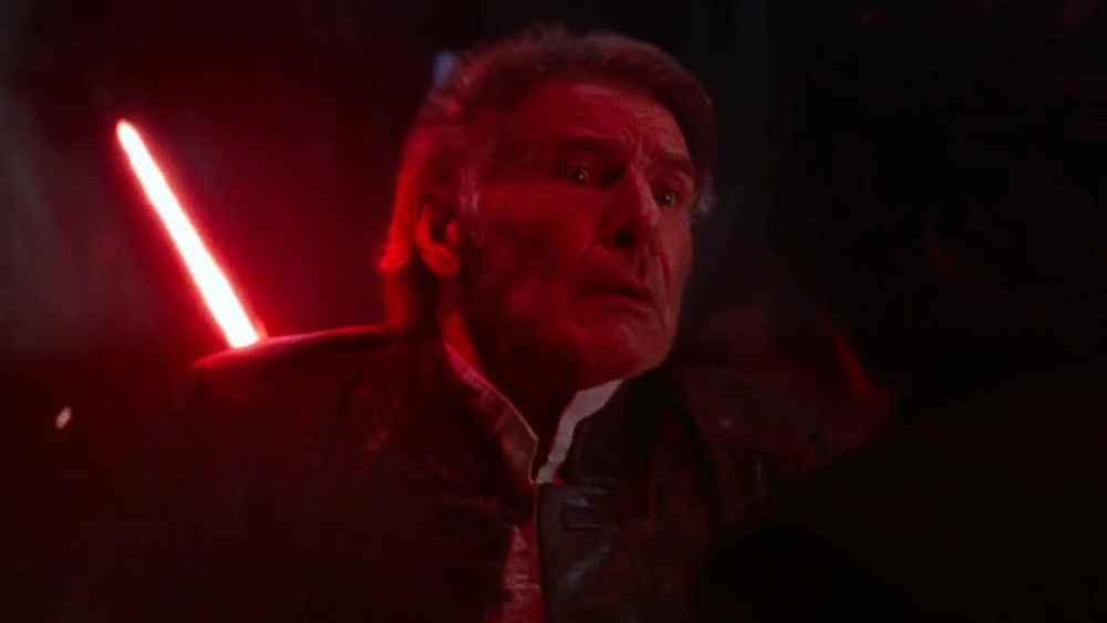 Star Wars: The Force Awakens, Han Solo is killed by his son Ben "Kylo Ren" Solo...