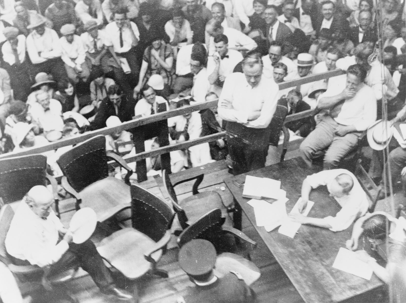 1925 Teacher John Scopes' trial pits creation against evolution in Tennessee