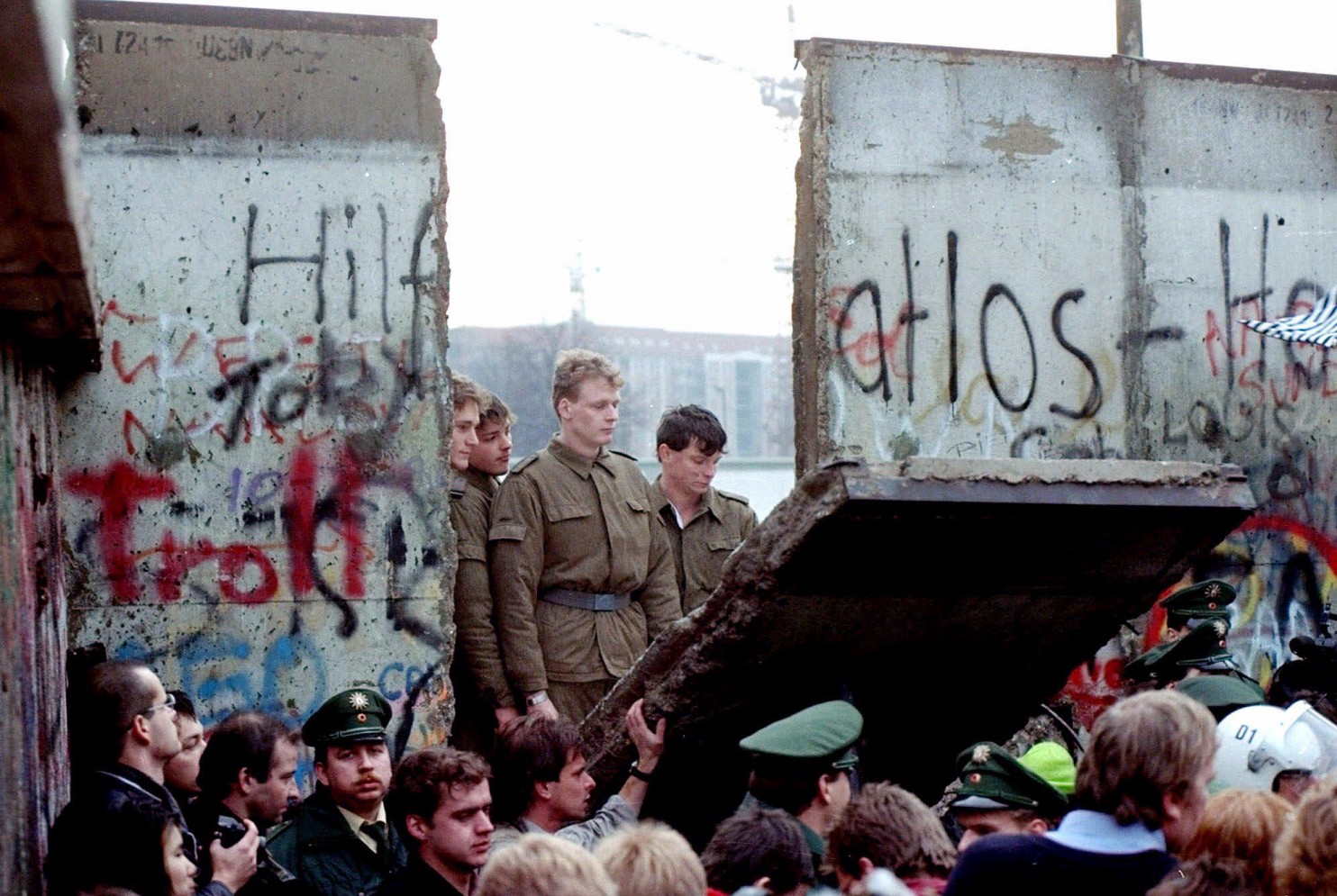 1989 Berlin Wall falls as East Germany lifts travel restrictions