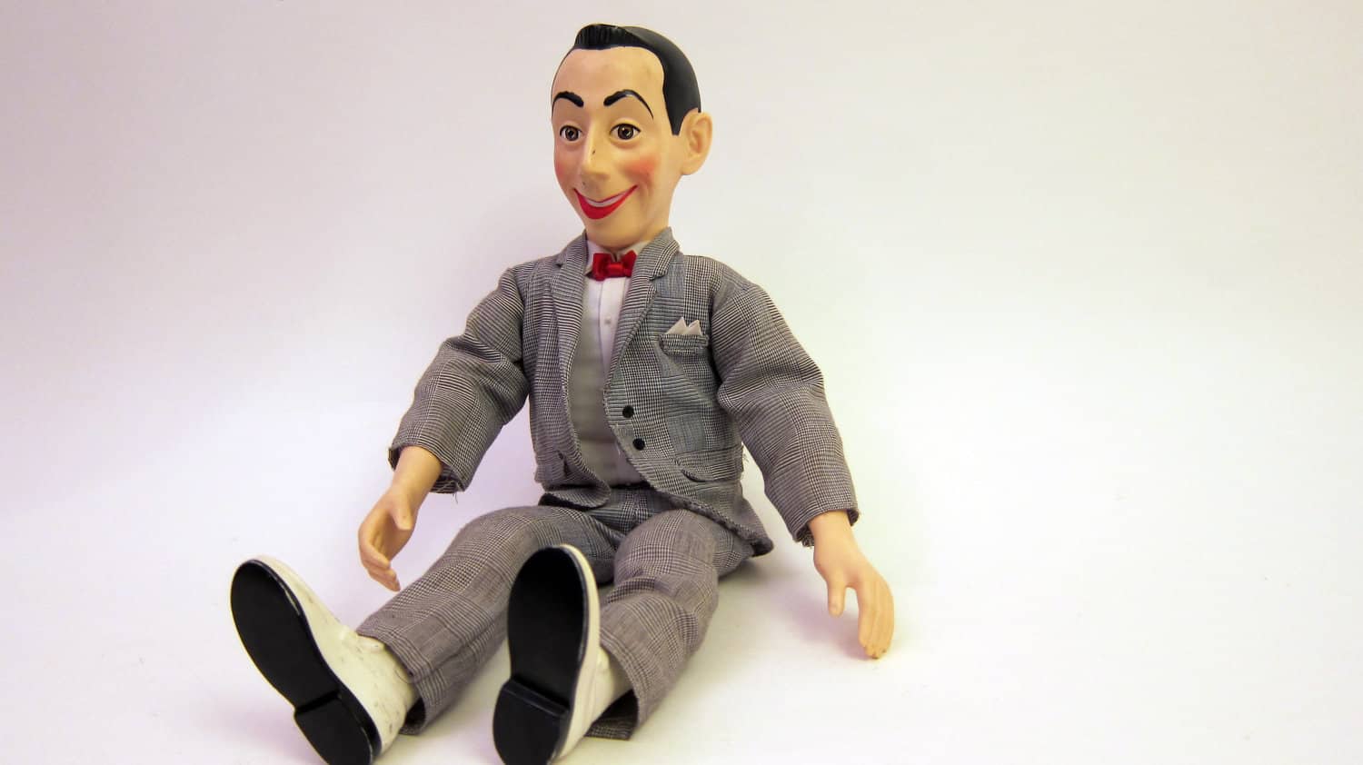 Talking Pee-Wee Herman Doll,Like many dolls of its time, the creep factor of this particular doll was easily noticed. Huge eyes, pale skin and an air that vaguely reminds you of the doll from the Saw franchise.