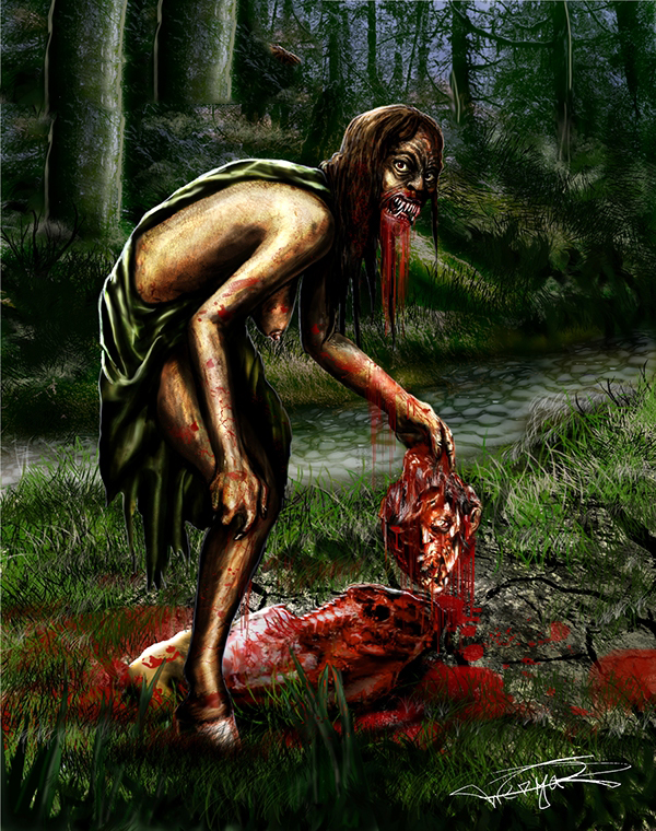 La Patasola, Appears as a beautiful and seductive women, tricks their victim deep into the jungles,reveals its true appearance as one-legged freak with ferocious vampire-like, attacking and eating the flesh or sucking their blood