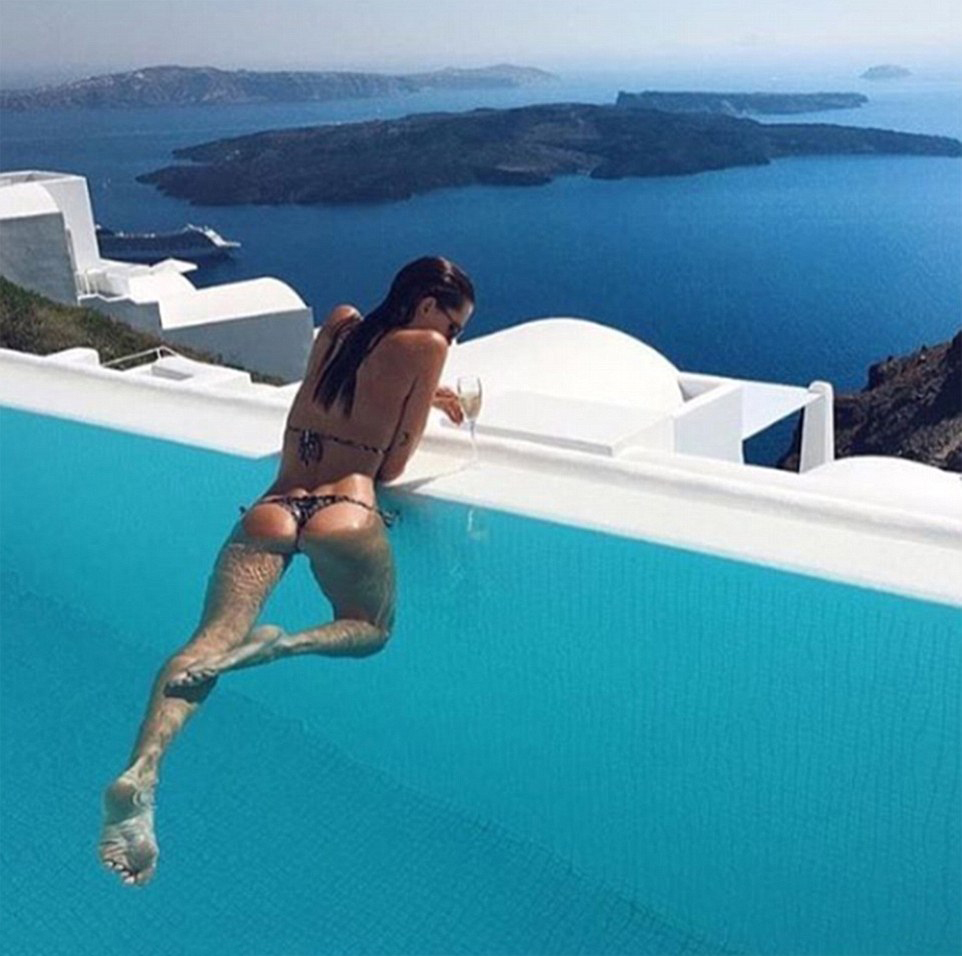 This Singaporean 'rich kid' strikes a pose while on holiday - she appears to be in Greece