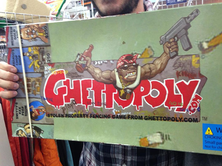 Thrift shop find of Ghettopoly game
