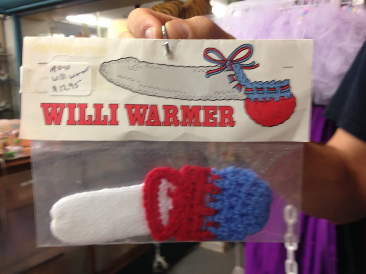 Willi Warmer found at a thrift shop