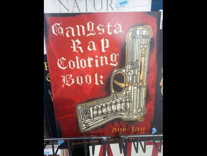 Gangsta rap coloring book