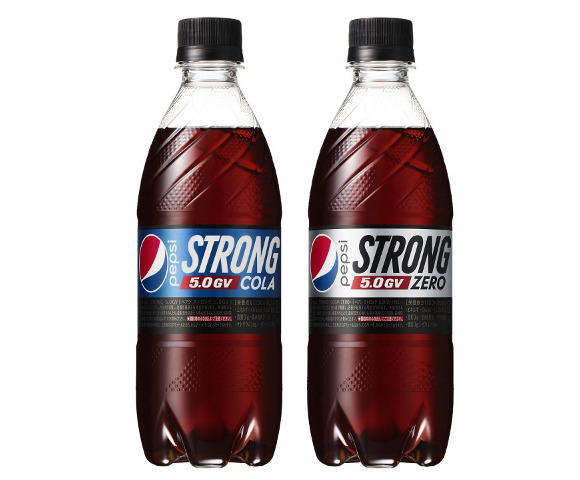 Pepsi Strong 5.0GV offers five times more carbonation than a typical Pepsi