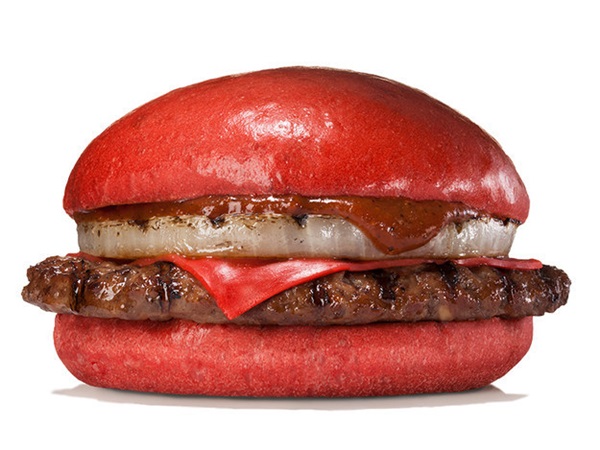 Burger King Red Burger and can be ordered with Samurai Beef or Samurai Chicken