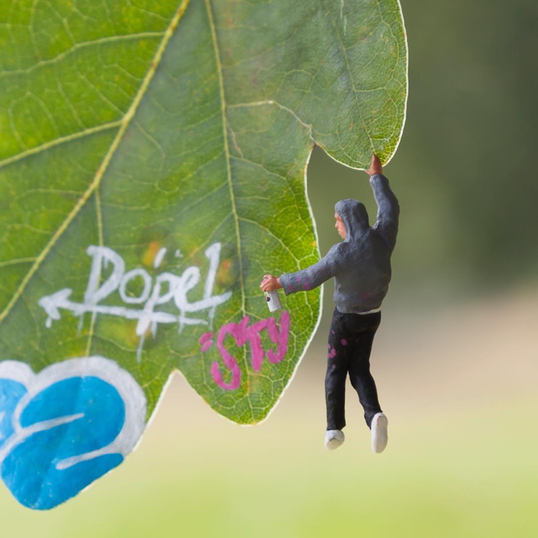 slinkachu landscape painting