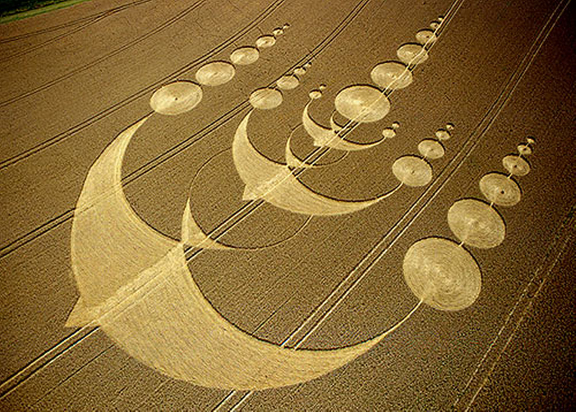 Mysterious crop circle