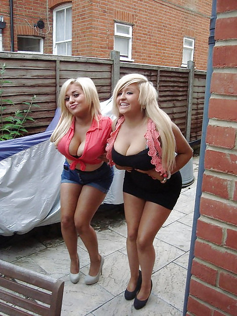 2 CHUNKY BLONDE BRITISH CHAVETTES BUT WHO  WOULD YOU FUCK PEOPLE ?YOU CAN ONLY BANG ONE OF THEM !!!