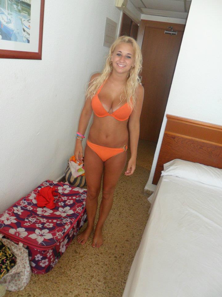 Sexy blonde in a bikini