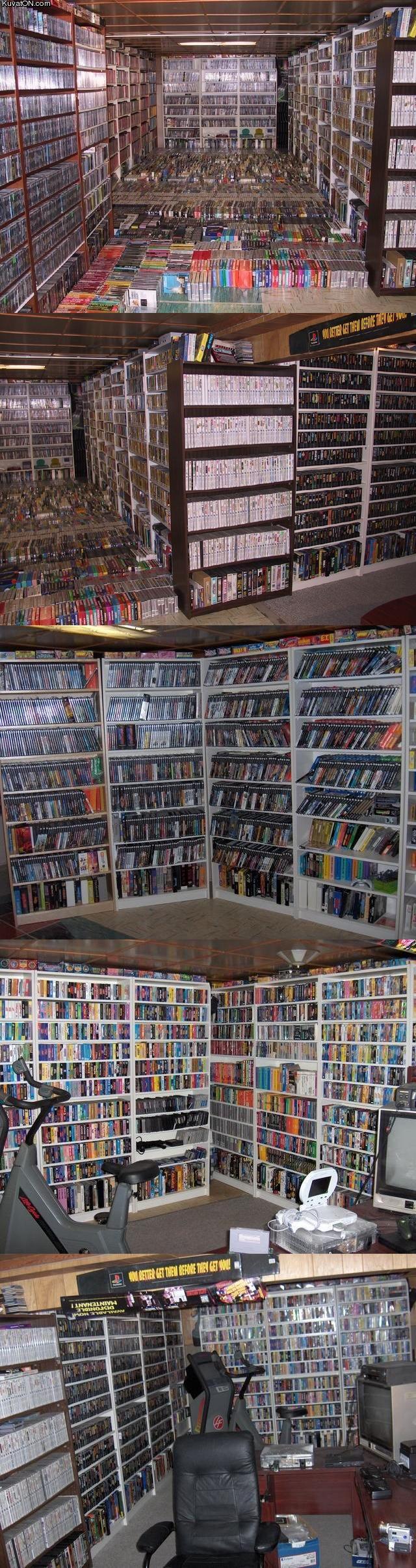 This guy has the biggest video game collection in the world.
