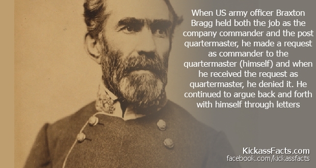 battle of chickamauga union general - When Us army officer Braxton Bragg held both the job as the company commander and the post quartermaster, he made a request as commander to the quartermaster himself and when he received the request as quartermaster, 