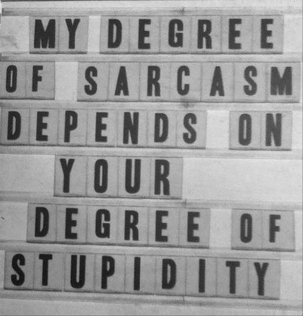 Humor, sarcasm, and sarcastic humor.