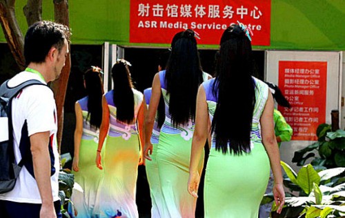 Hostess Girls from Asian Games in Guangzhou, China
