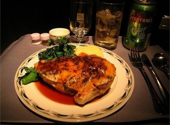 Meals from First Class Flight