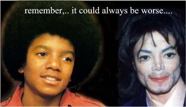 black white michael jackson - remember,.. it could always be worse....