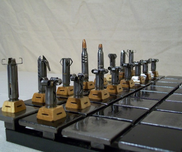 Bullet chess pieces