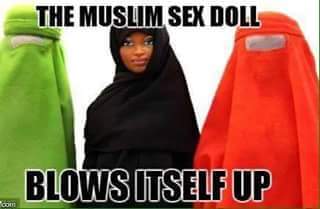 Tuesday meme about funny offensive muslim memes - The Muslim Sex Doll Blows Itself Up