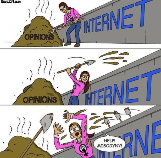 Savage AF Friday meme about feminists on the internet
