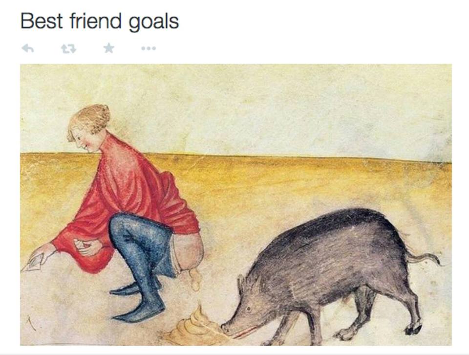memes - pig eating poop - Best friend goals