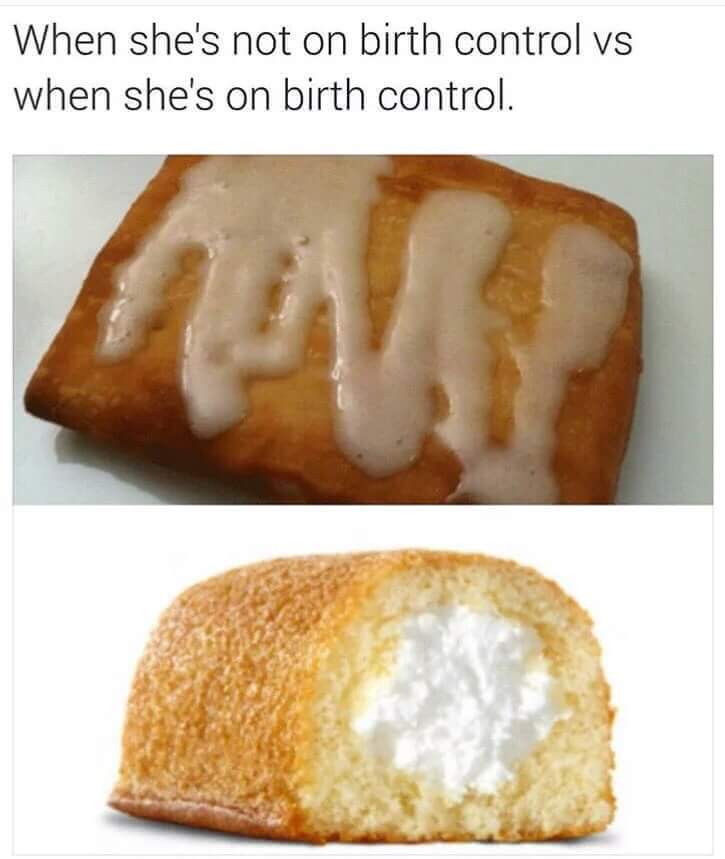 Tuesday meme about cream filling vs drizzling syrup
