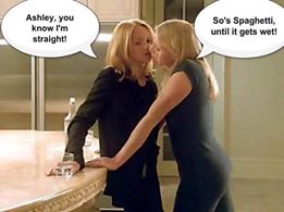 memes - ass funny - Ashley, you know I'm straight! So's Spaghetti until it gets wet!