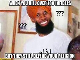Tuesday meme about defending Islam