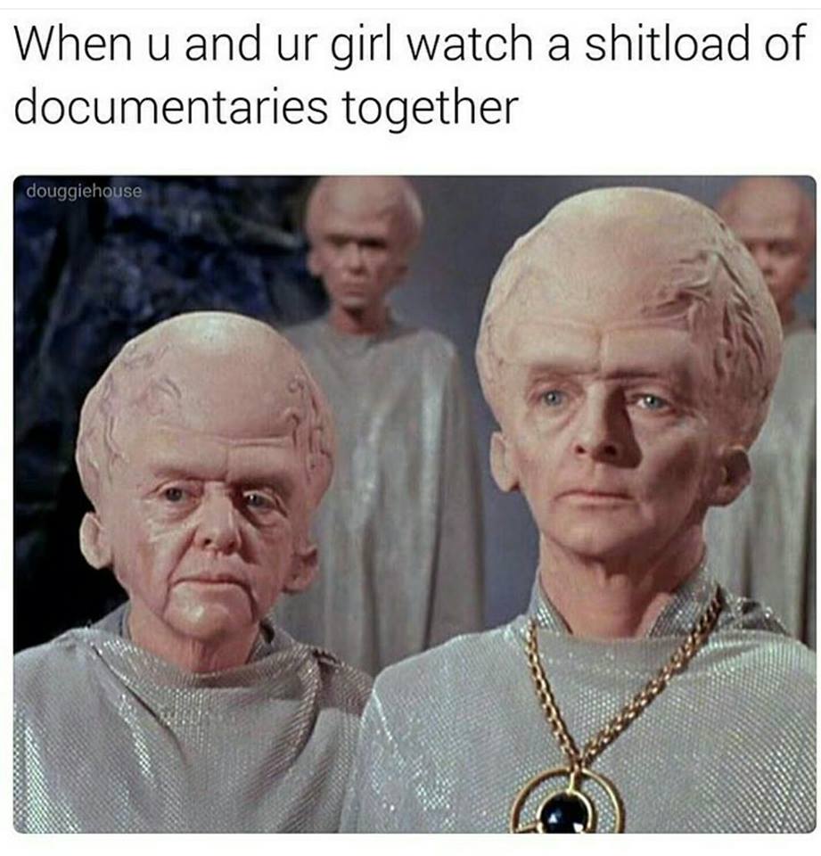 memes - irl memes - When u and ur girl watch a shitload of documentaries together douggiehouse