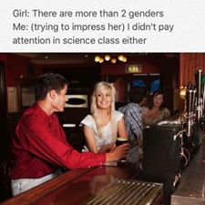 Wednesday meme about how many genders there are