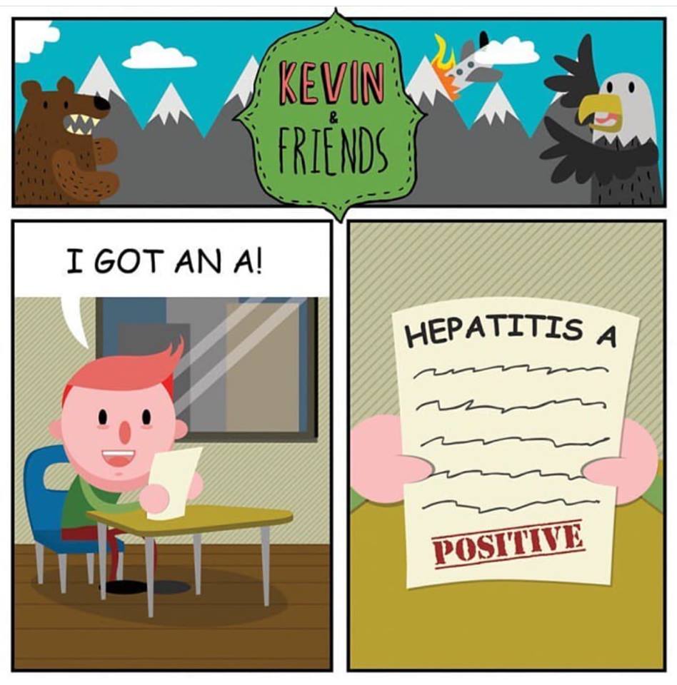 Savage Thursday meme with comic about a kid contracting Hepatitis