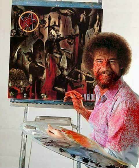 bob ross satanic paintings