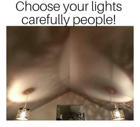 angle - Choose your lights carefully people!