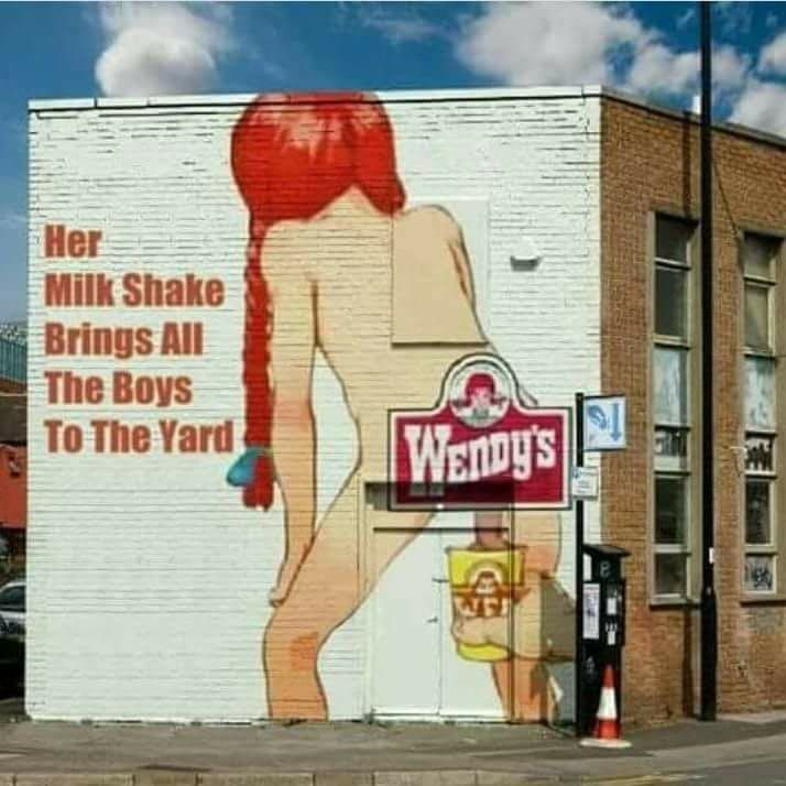 savage Tuesday Meme with graffiti of the the Wendy's mascot