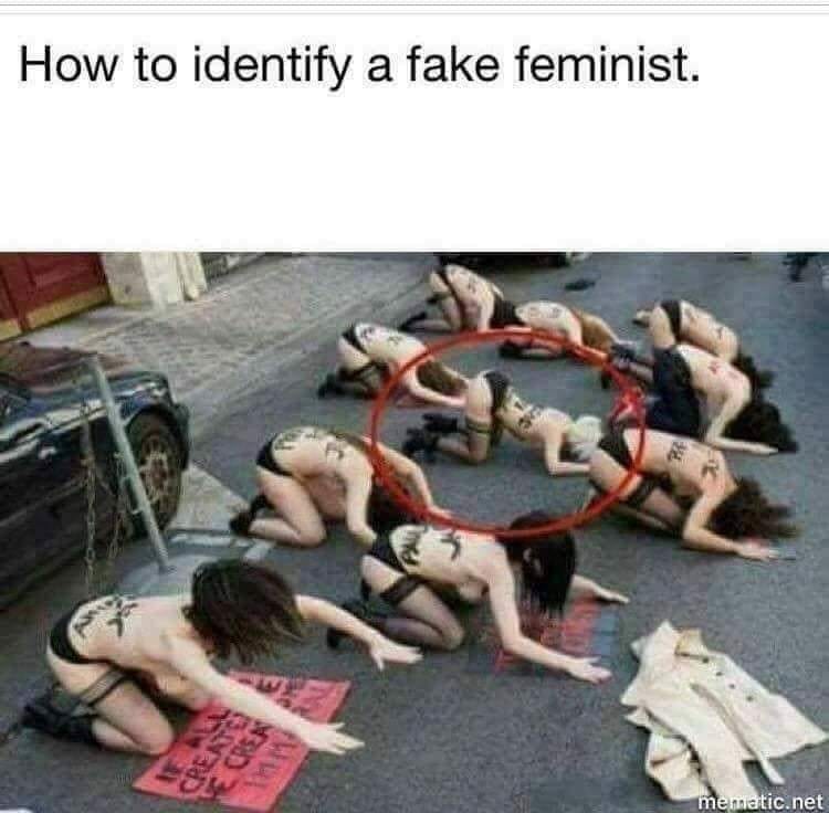 Savage meme sos children's villages - How to identify a fake feminist. mematic.net